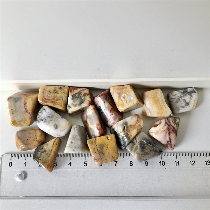 Agat Crazy Lace - Diverse 10 stk.