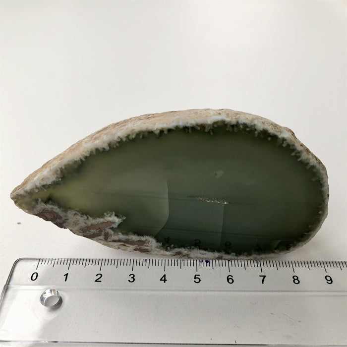Agat Grøn Geode - Indfarvet