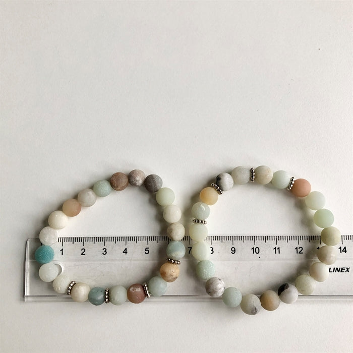Amazonit Mala Armbånd Perler 16-17 cm