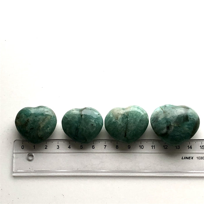 Amazonit Hjerte 3-3,5 cm