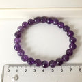Ametyst Armbånd 7 mm Perler 16 cm