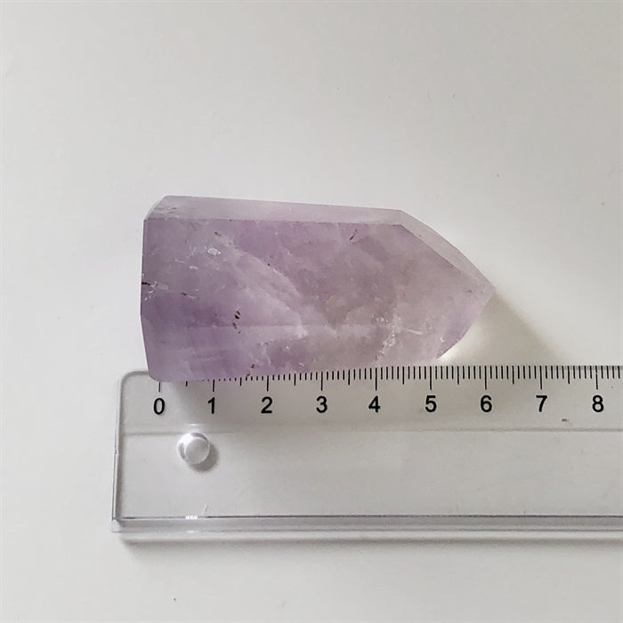 Ametyst Spids 6 cm - Små ujævnheder på kanterne.