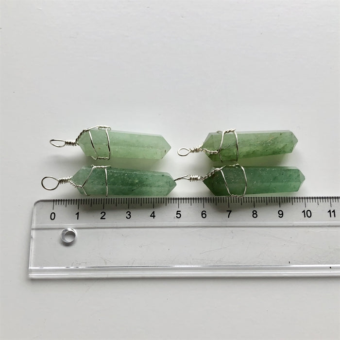 Aventurin Grøn Spids Vedhæng