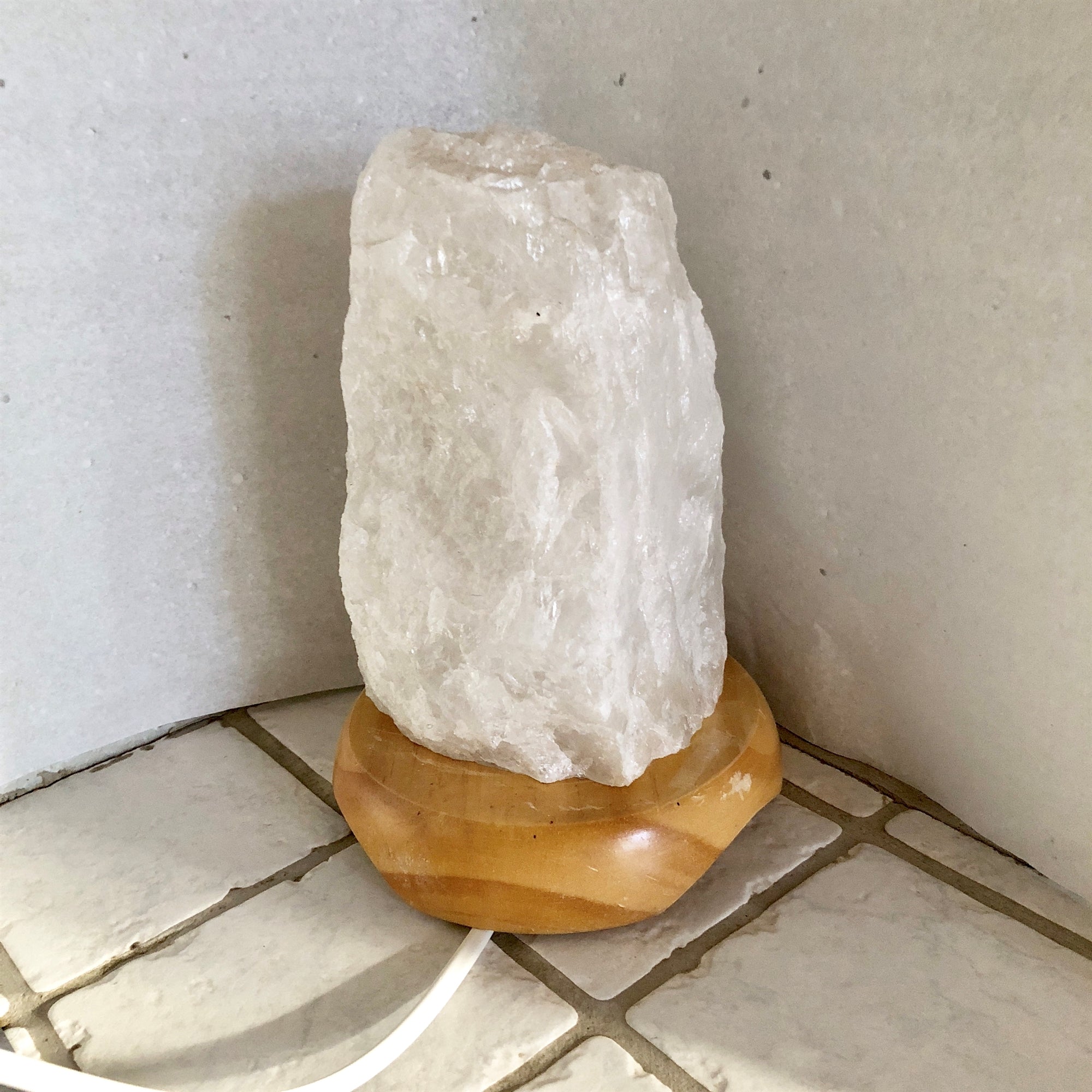 Bjergkrystal Lampe H.18 cm