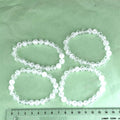 Bjergkrystal Armbånd Iris 8 mm Perler 19 cm