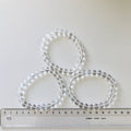 Bjergkrystal Armbånd 8 mm Perler 19 - 20 cm
