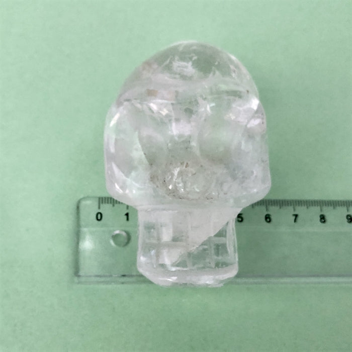 Bjergkrystal Kranie 8 cm.