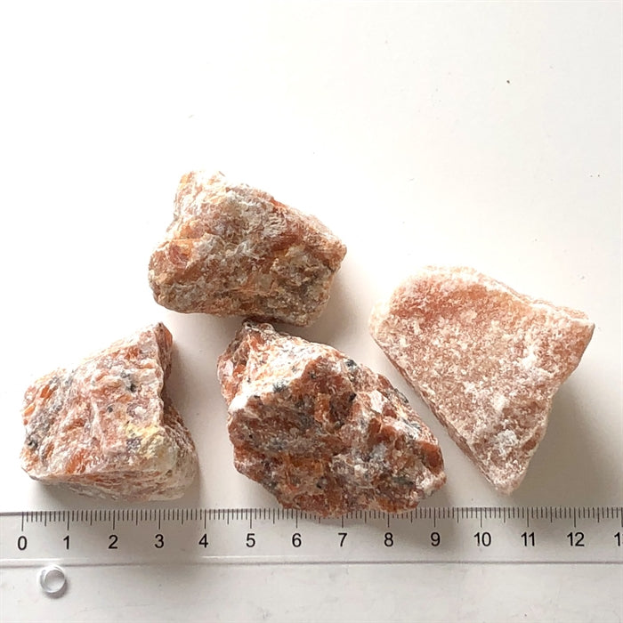 Calcit Orange Rå Chips