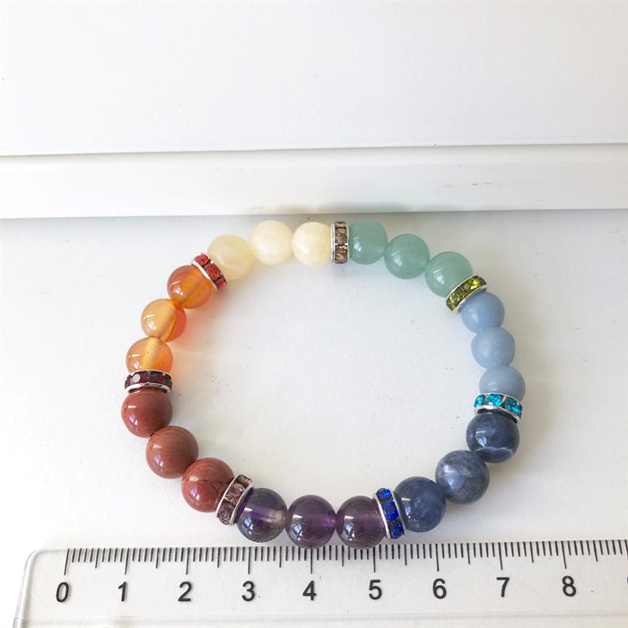 Chakra Armbånd 9 mm Perler 16-18 cm