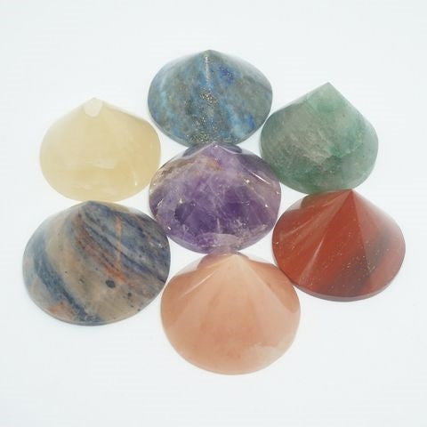 Chakra Healer Sten Sæt Kegler 2-3 cm.