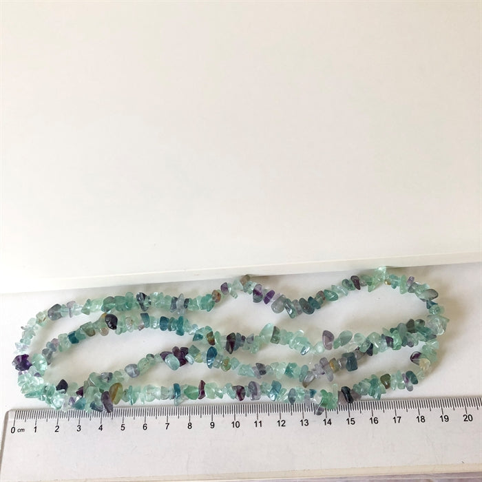 Fluorit Regnbue Halskæde
