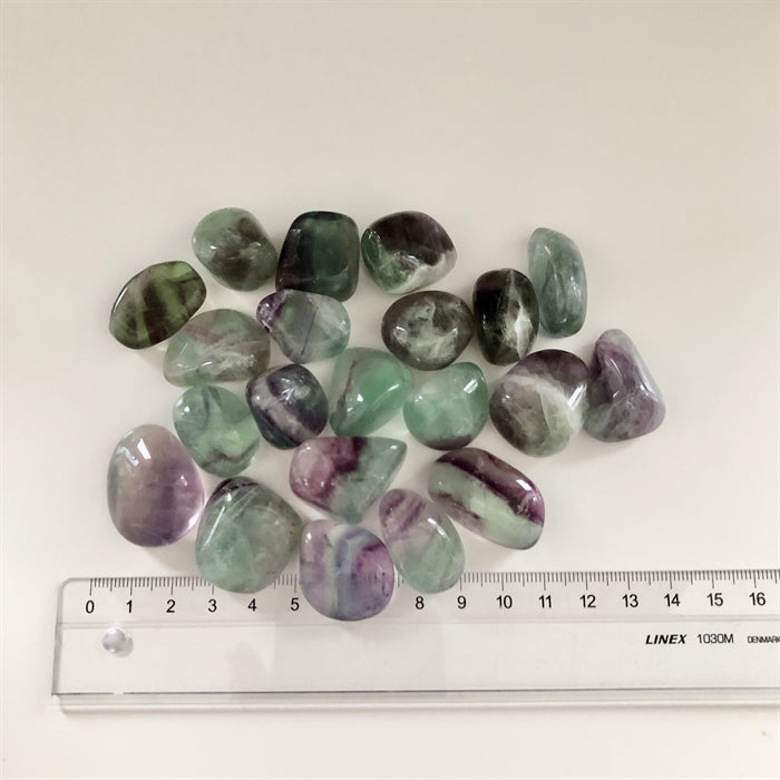 Fluorit Regnbue - Ujævnheder forekommer.