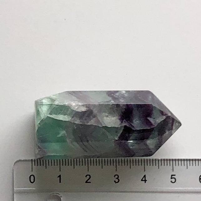 Fluorit Regnbue Spids 5 cm
