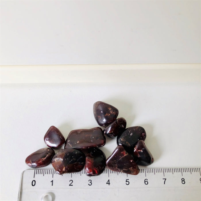 Granat Rød Små - Diverse 10 stk