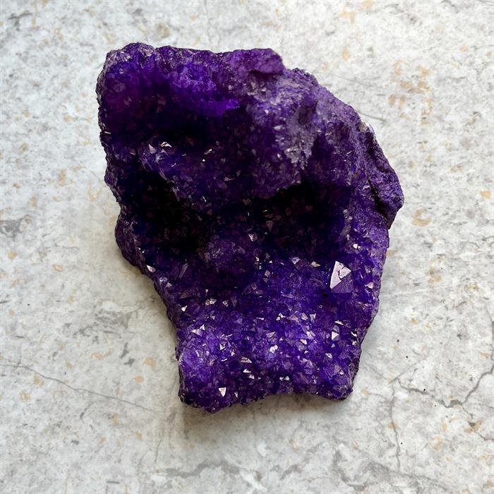 Rainbow Geode Lilla 12 cm