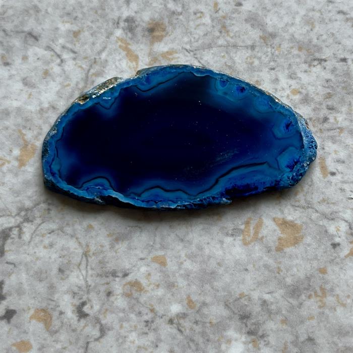 Agat Skive Blå 5,5 cm.
