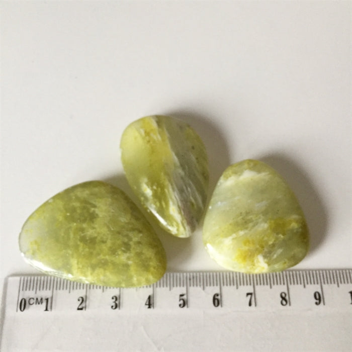 Jade Korea Flad  - Serpentin Grøn