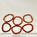 Karneol Armbånd 7 mm Perler 17-19 cm