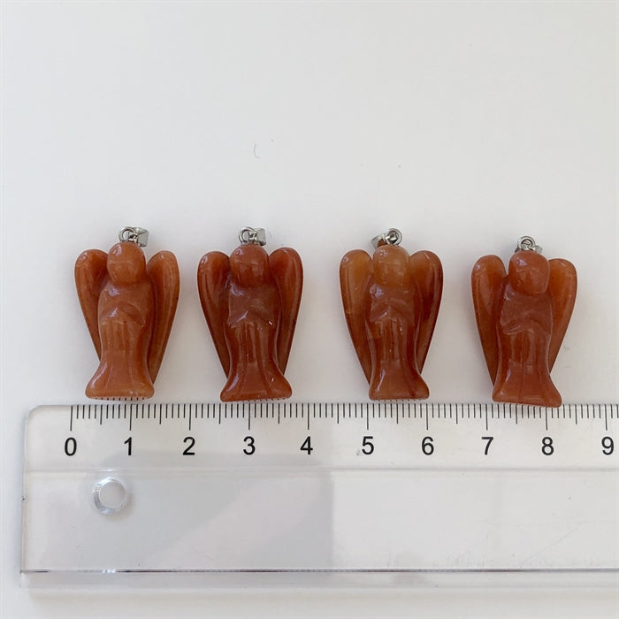 Karneol Engle Vedhæng ca. 3 cm