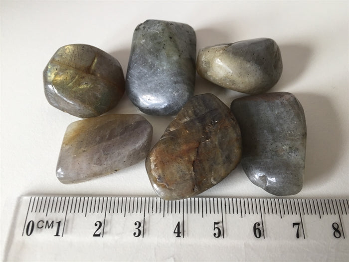 Labradorit Flash 2-3 cm - Farverne varierer.