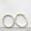 Månesten Regnbue Armbånd 7 mm Perler. 17-18 cm