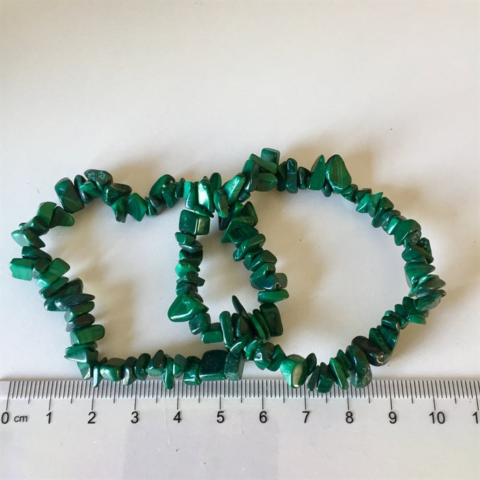 Malakit Armbånd Chips med elastik.
