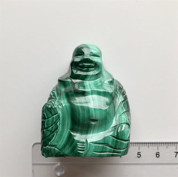 Malakit Buddha Højde 5 cm