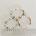 Morganit Armbånd 8 mm Perler 17-18 cm
