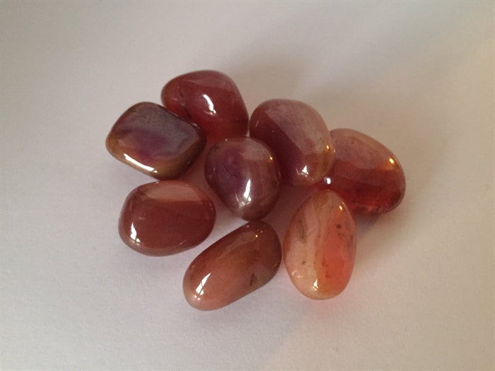 Onyx Rubin Lyse 1,5-2 cm. - Indien - Ujævnheder forekommer.