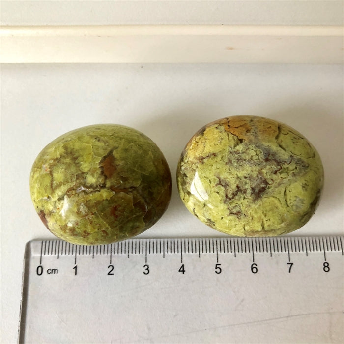 Opal Grøn Rustikke 2-3 cm - Madagaskar. Ujævnheder forekommer.