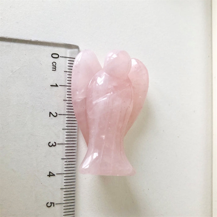 Rosenkvarts Engel H. 4 cm