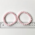 Rosenkvarts Armbånd 8 mm Perler med pink snor 18-19 cm