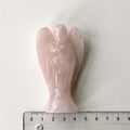 Rosenkvarts Engel 7,5 cm. Lyse