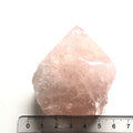Rosenkvarts Spids Rå 6 cm