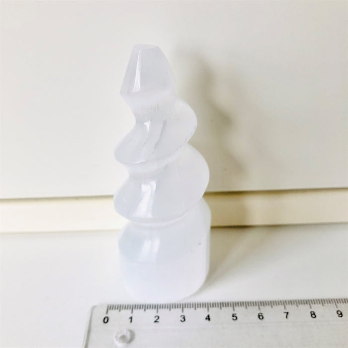 Selenit Tårn Snoet/Spiral ca.10 cm