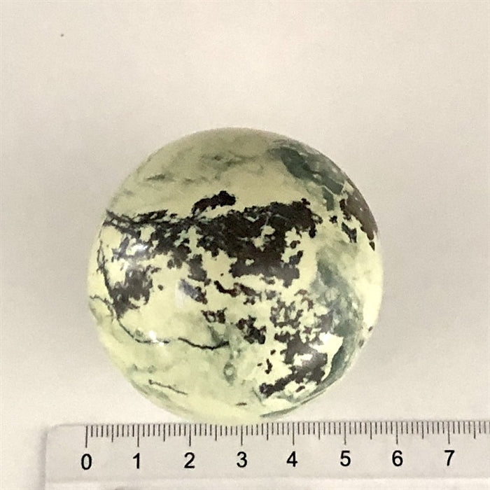 Serpentin Grøn Kugle 5 cm