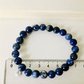Sodalit Armbånd 8 mm Perler 18-19 cm