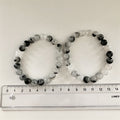 Turmalinkvarts Armbånd 8 mm Perler 18-19 cm