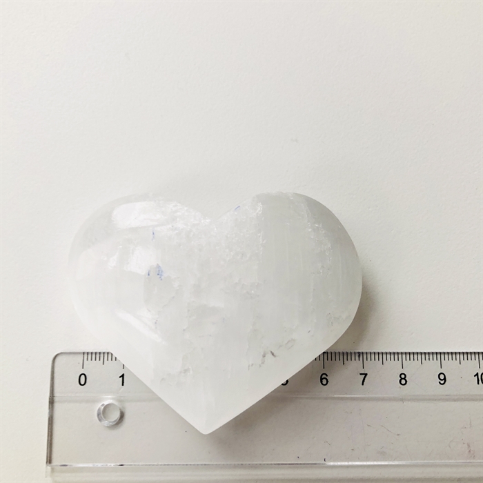 Selenit Hjerte 5,5X6 CM